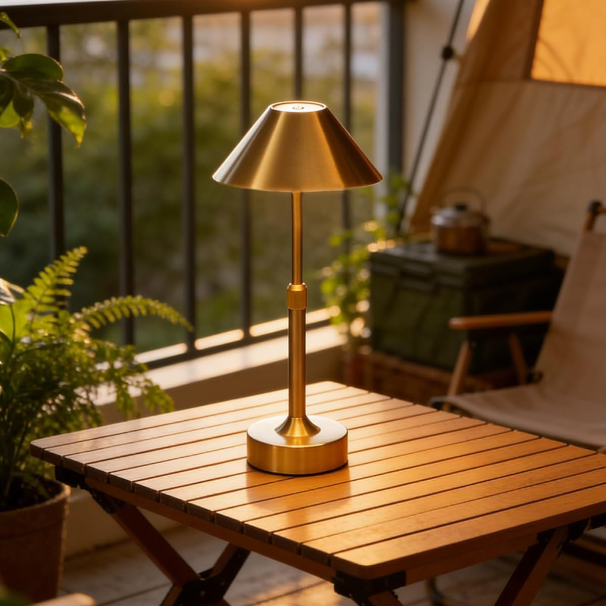 Telescopic Cordless Dimmable Table Lamp, LED, Height Adjustable, Rechargeable