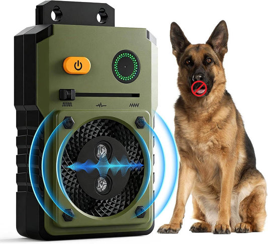 Ultrasonic Anti Barking Device for Dogs, 3 Modes Bark Deterrent 50ft Range Type C Rechargeable Training Tool