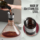 Wine Decanter with 360-Degree Aerator and Double Layer Filter, 1.5 Quart Capacity