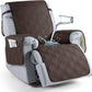 Recliner Chair Cover with Microfiber Surface and Silicone Grip, Machine Washable