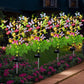 Solar Flowers Plant Lights Decorative Stakes for Yard, Patio, Lawn, Pathway, 4 Pack