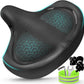 Wide Bicycle Seat Cushion Comfort Saddle, Oversized Bike Seat for Men Women Exercise Electric Mountain Cruiser Bikes