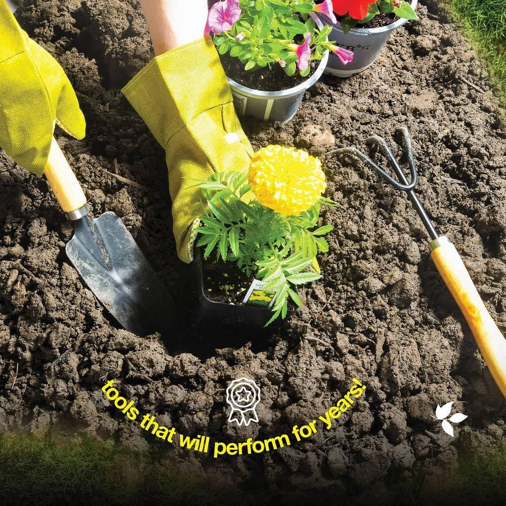 Gardening Tools Set of 10, Complete Heavy Duty Garden Tools Set