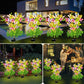 Solar Flowers Plant Lights Decorative Stakes for Yard, Patio, Lawn, Pathway, 4 Pack