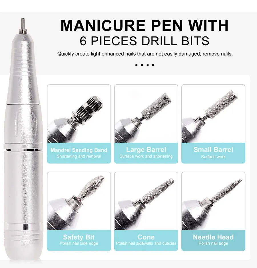 45,000RPM Rechargeable Electric Nail Drill