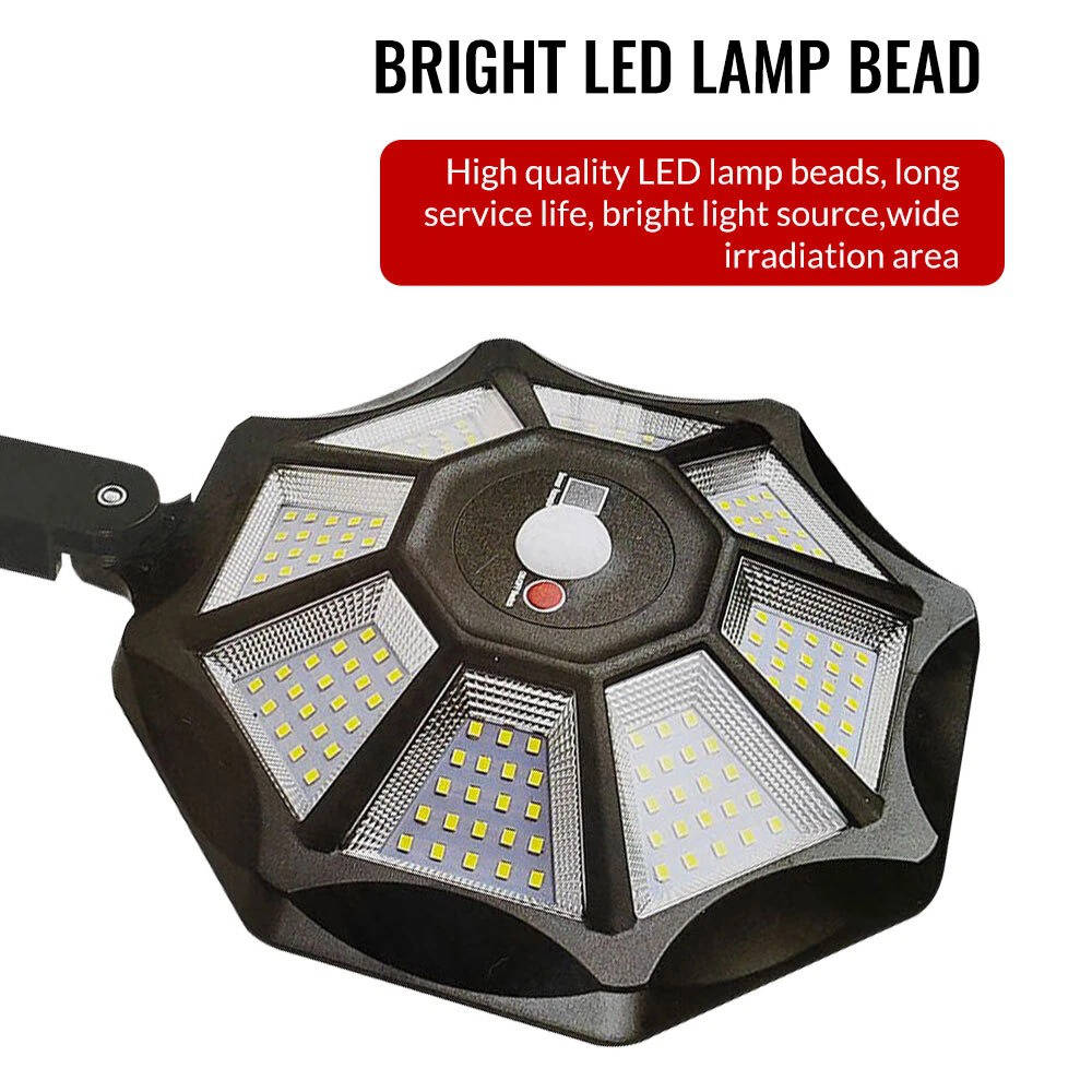 Solar Motion Sensor Flood Light 168 LED, Outdoor Dusk to Dawn Security Light Waterproof Solar Lamp