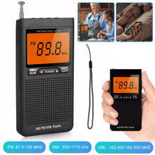 AM/FM Radio with Weather Alerts and Dual Alarm, LCD Display