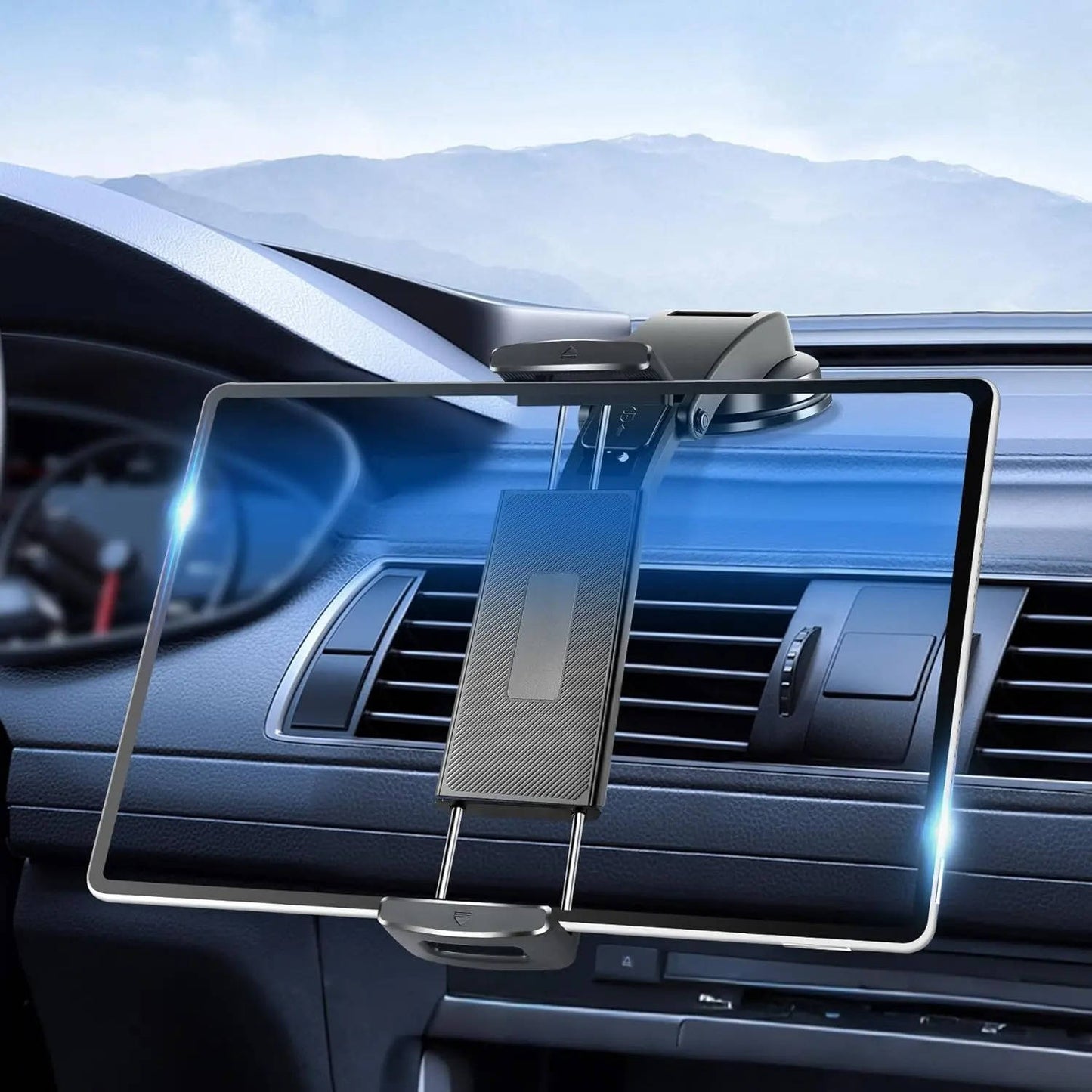 Car Dashboard Tablet Mount Holder, 360 Rotatable, Suction Cup