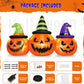 Inflatable Pumpkin Yard Display with Built-In LED Lights and Air Blower, 6 Feet Wide