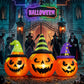 Inflatable Pumpkin Yard Display with Built-In LED Lights and Air Blower, 6 Feet Wide