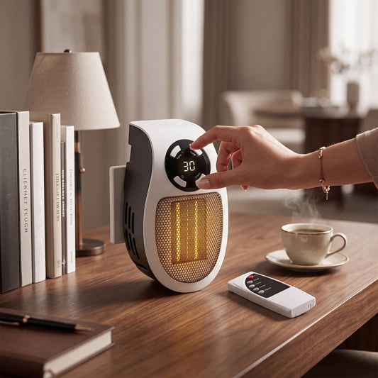 Room Heater with Automatic Tip Over Shutoff and Overheat Protection