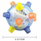 Motion-Activated Dog Ball with LED Lights and Unpredictable Bounce, Rechargeable 5.1 in