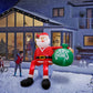 Giant 8 Foot LED Climbing Santa Inflatable, Premium Outdoor Christmas Decoration