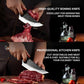 Kitchen Knife with Cherry Wood Handle and Finger Notch Control