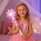 Glowing Snowflake Wand with Light Effects for Children Dress Up Play