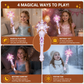 Glowing Snowflake Wand with Light Effects for Children Dress Up Play
