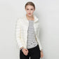 Womens Short Jacket with Front Placket Closure and Regular Fit
