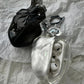 Protective Wireless Earphone Case with Anatomical Heart and Headphones Graphic Print