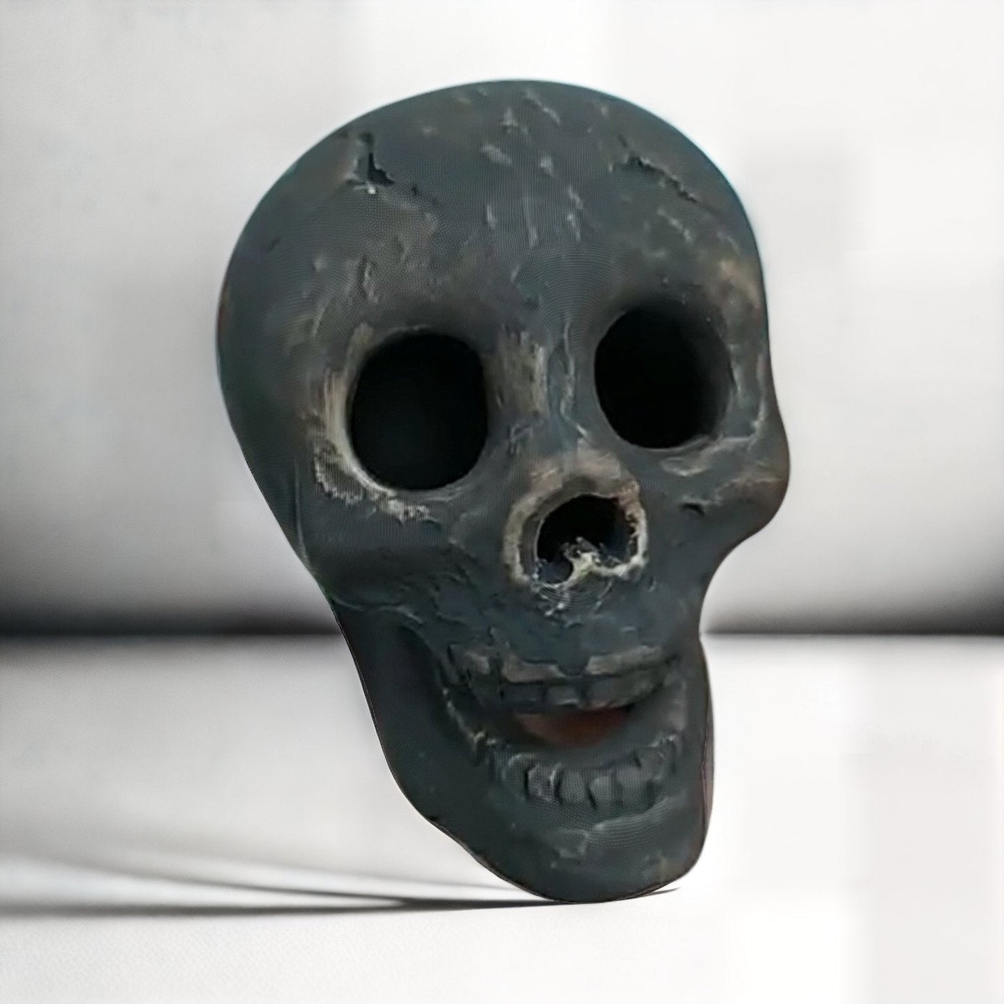 Ceramic Fire Pit Skull Logs with Heat Resistant Design for Halloween Bonfires