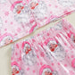 Toddler Christmas Pajama Set with Fur Trim and Seasonal Graphics