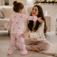 Toddler Christmas Pajama Set with Fur Trim and Seasonal Graphics