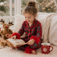 Toddler Christmas Pajama Set with Fur Trim and Seasonal Graphics