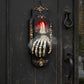 Motion Activated Halloween Doorbell with Glowing Moving Eyeball and Mist Spray