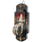 Motion Activated Halloween Doorbell with Glowing Moving Eyeball and Mist Spray