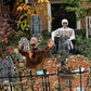 Hanging Halloween Tree Ghost Prop with Glowing Red Eyes and Motion Activation