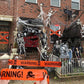 Spooky Halloween Caution Tape Set with Printed Warning Signs for Haunted House Parties