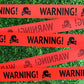 Spooky Halloween Caution Tape Set with Printed Warning Signs for Haunted House Parties