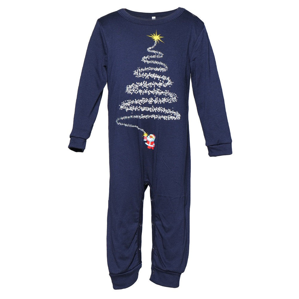 Family Matching Christmas Pajamas with Reindeer and Snowflake Print, Red or Blue