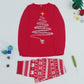 Family Matching Christmas Pajamas with Reindeer and Snowflake Print, Red or Blue