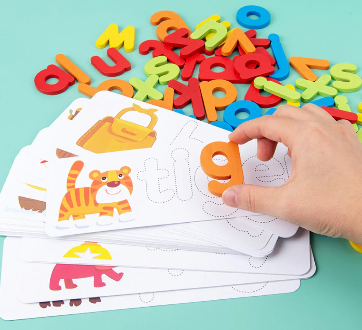 Letter Matching Spelling Game with Picture Cards for Preschool Learning