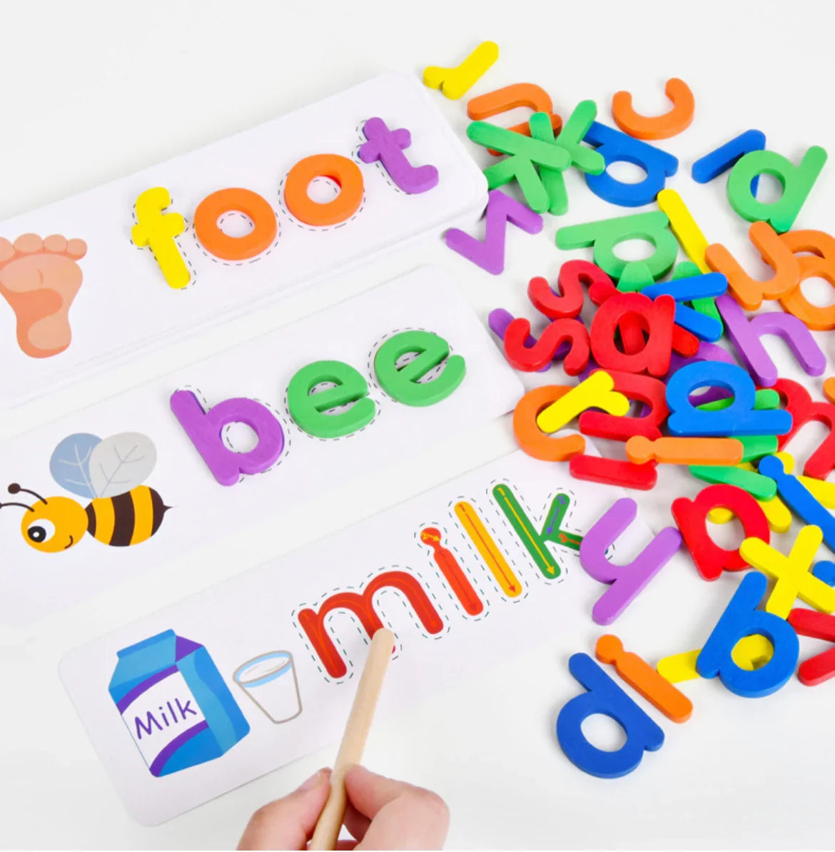 Letter Matching Spelling Game with Picture Cards for Preschool Learning
