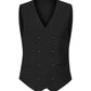 Groom's choice: a handsome slim fit double-breasted 3-piece suit with waistcoat for wedding day.