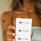 Black Arrow Water Transfer Temporary Tattoo, 2.5 x 4 Inches