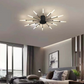 Modern Large LED Ceiling Light - LumenMax-Black-18-Universal White-Nora Luxe