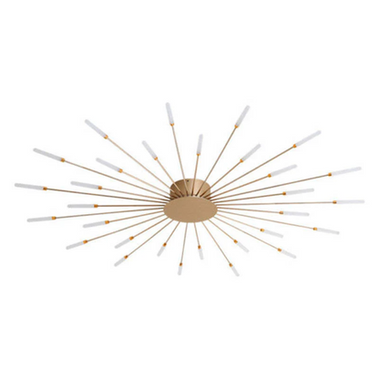 Modern Large LED Ceiling Light - LumenMax-Gold-12-Universal White-Nora Luxe