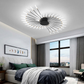 Modern Large LED Ceiling Light - LumenMax-Gold-12-Universal White-Nora Luxe