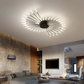 Modern Large LED Ceiling Light - LumenMax-Gold-12-Universal White-Nora Luxe