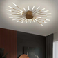 Modern Large LED Ceiling Light - LumenMax-Gold-28-Universal White-Nora Luxe