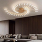 Modern Large LED Ceiling Light - LumenMax-Gold-42-Universal White-Nora Luxe
