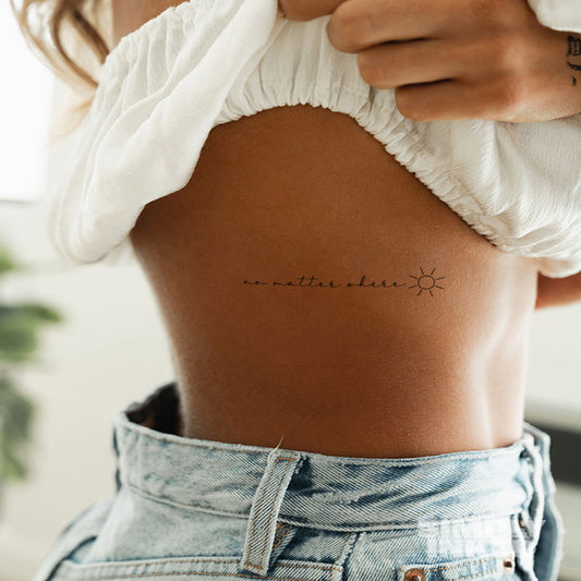 Semi Permanent Tattoo with Pigment Formula and 14-Day Duration, 2.5x4 Inches