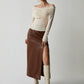 Slim Fit Knit Top with Polyester Acrylic Blend and Wrist Length Sleeves