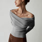 Slim Fit Knit Top with Polyester Acrylic Blend and Wrist Length Sleeves