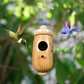 Hummingbird House with Wood Grain Finish and Hanging Loop for Garden Nesting