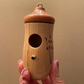 Hummingbird House with Wood Grain Finish and Hanging Loop for Garden Nesting