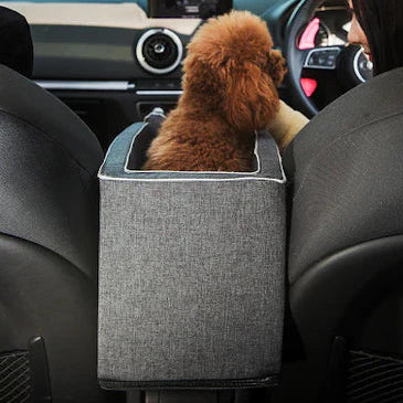Pet Armrest Safety Seat, Car Seat Travel Bag for Small Dogs and Cats