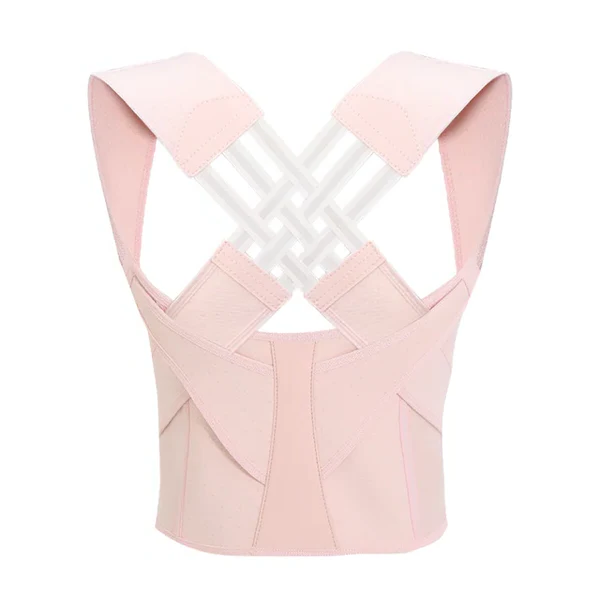 Upper Back Posture Corrector Brace with Adjustable Straps and Shoulder Support